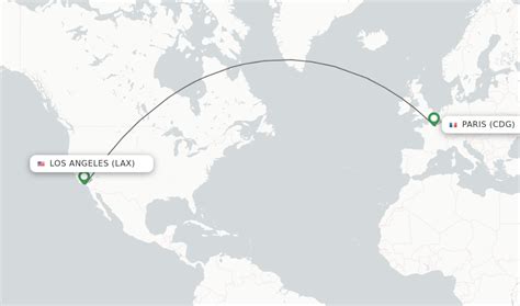 flights from paris to lax